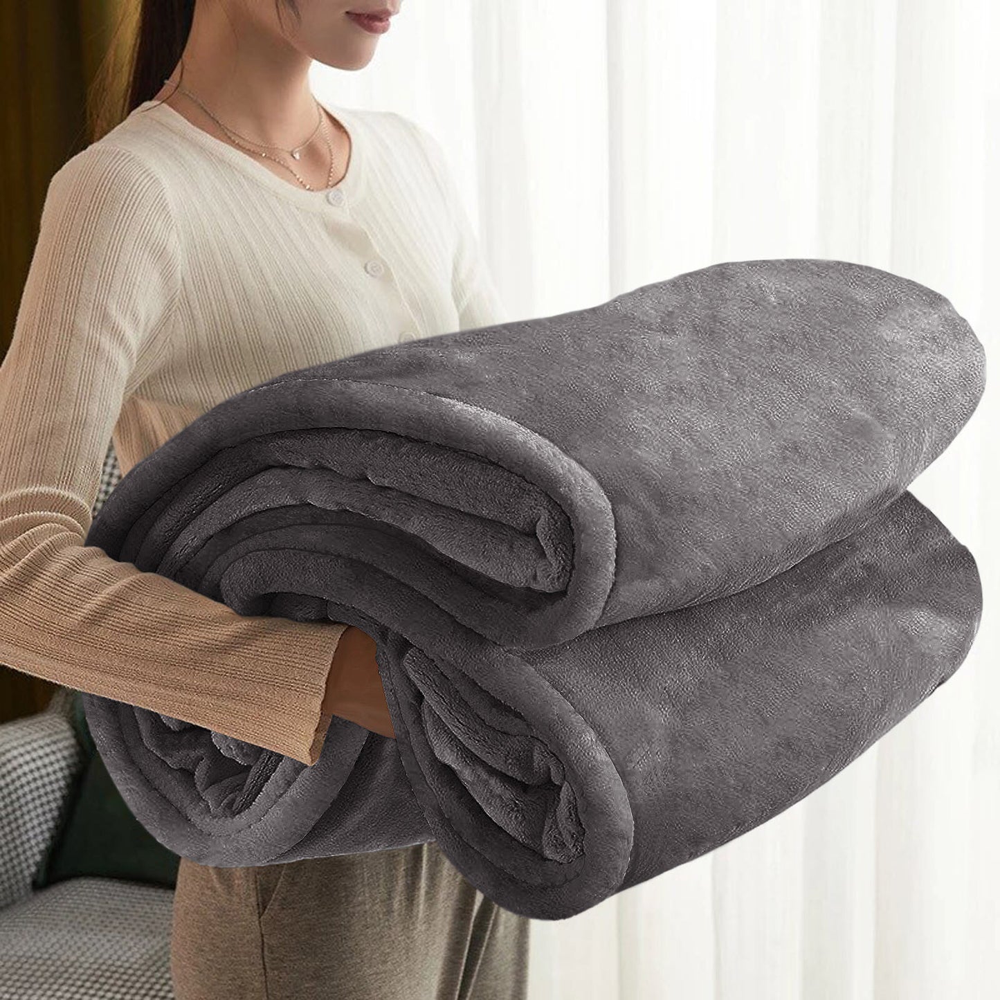 Large Faux Fur Fleece Throw Double & King | The Velvet Cloud