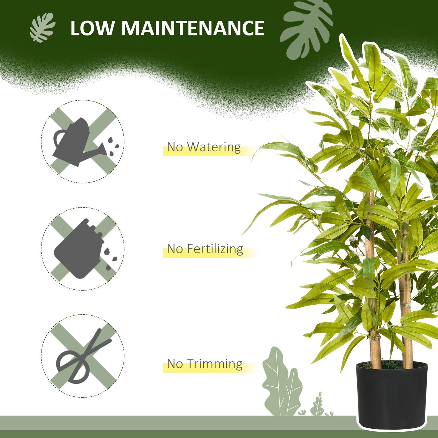 Tabletop Artificial Potted Bamboo Plant | The Zen Stalk