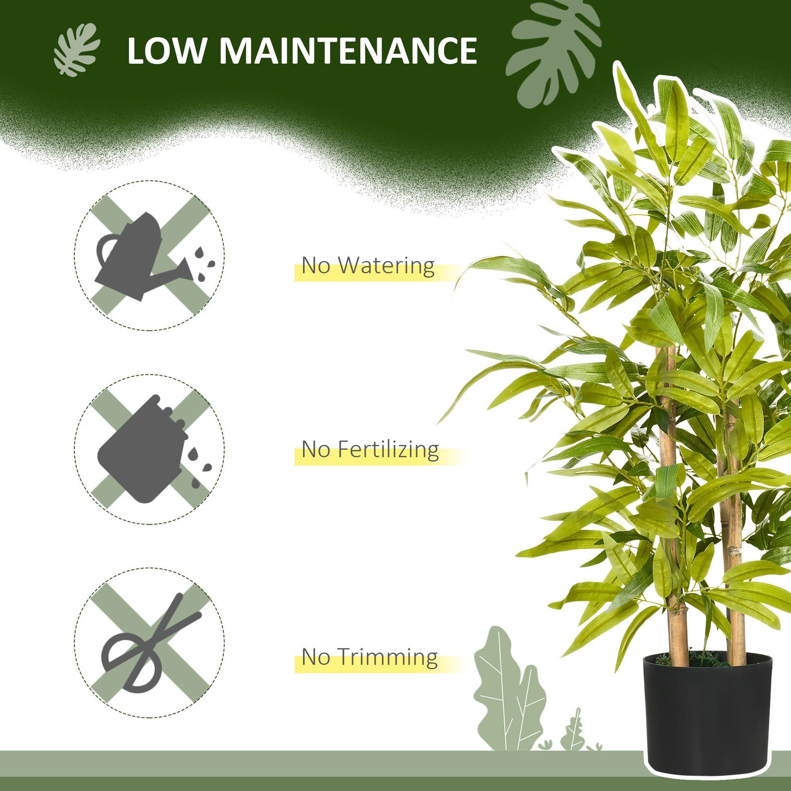 Tabletop Artificial Potted Bamboo Plant | The Zen Stalk