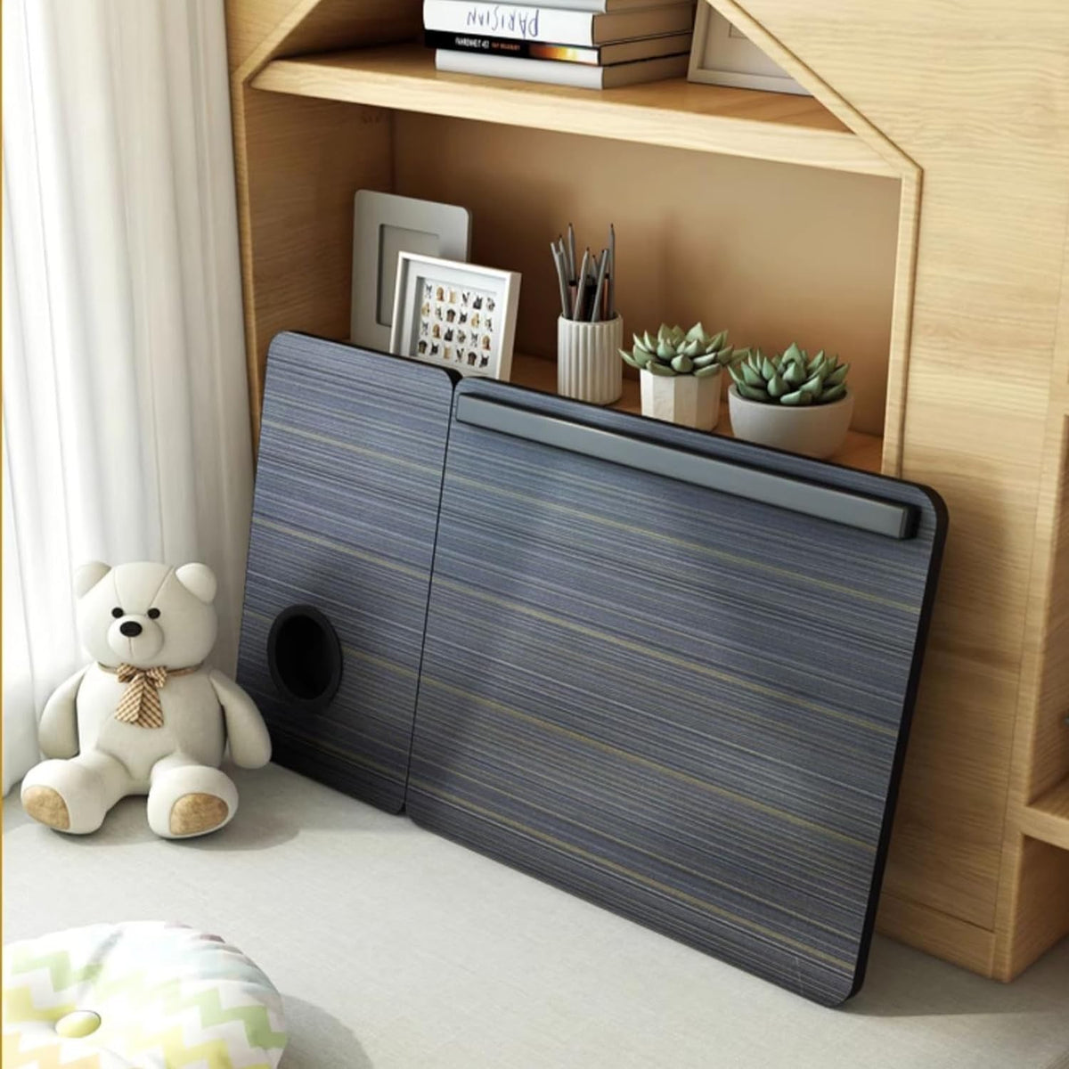 Foldable Laptop Bed Tray with Cup Holder | The Nomad Perch