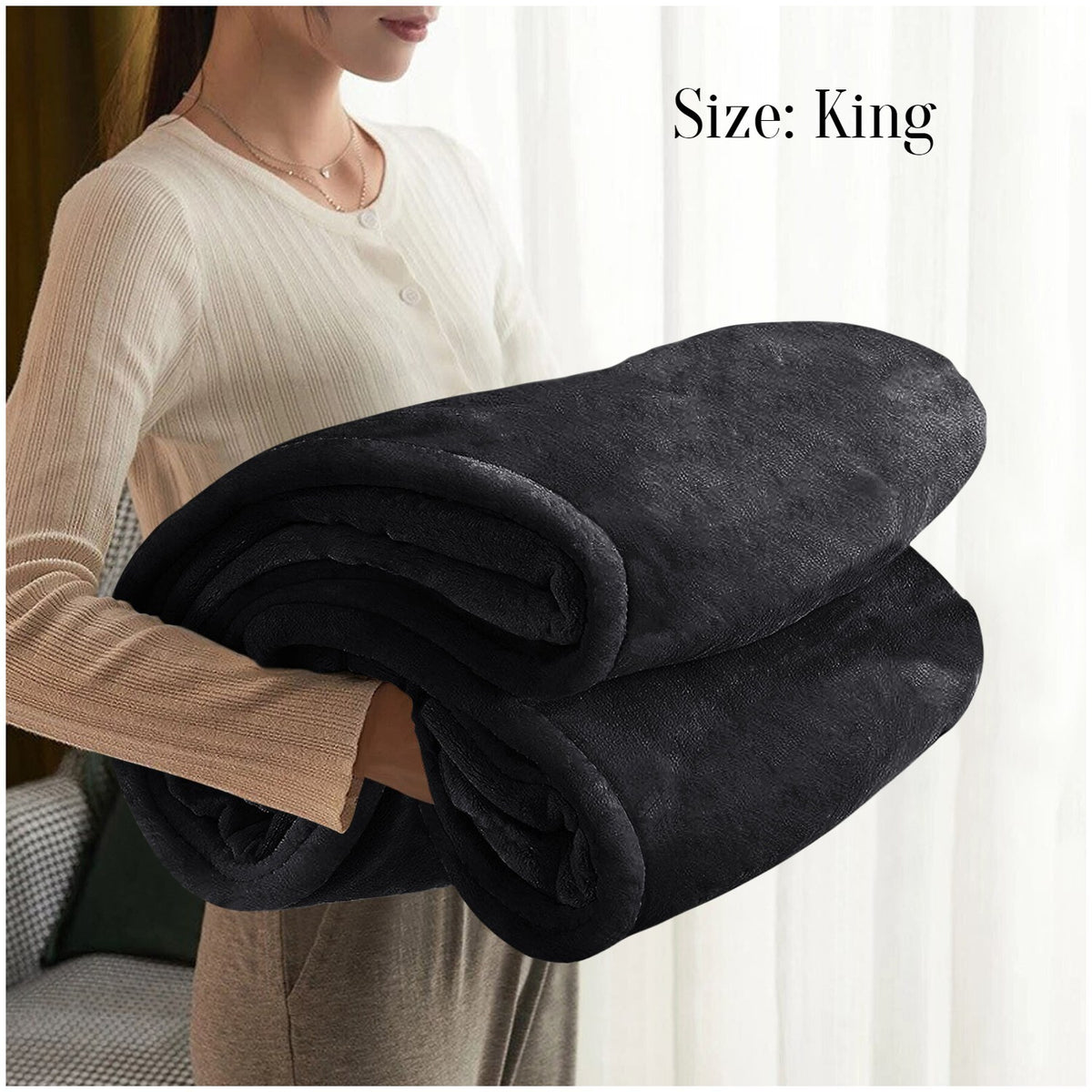 Large Faux Fur Fleece Throw Double & King | The Velvet Cloud