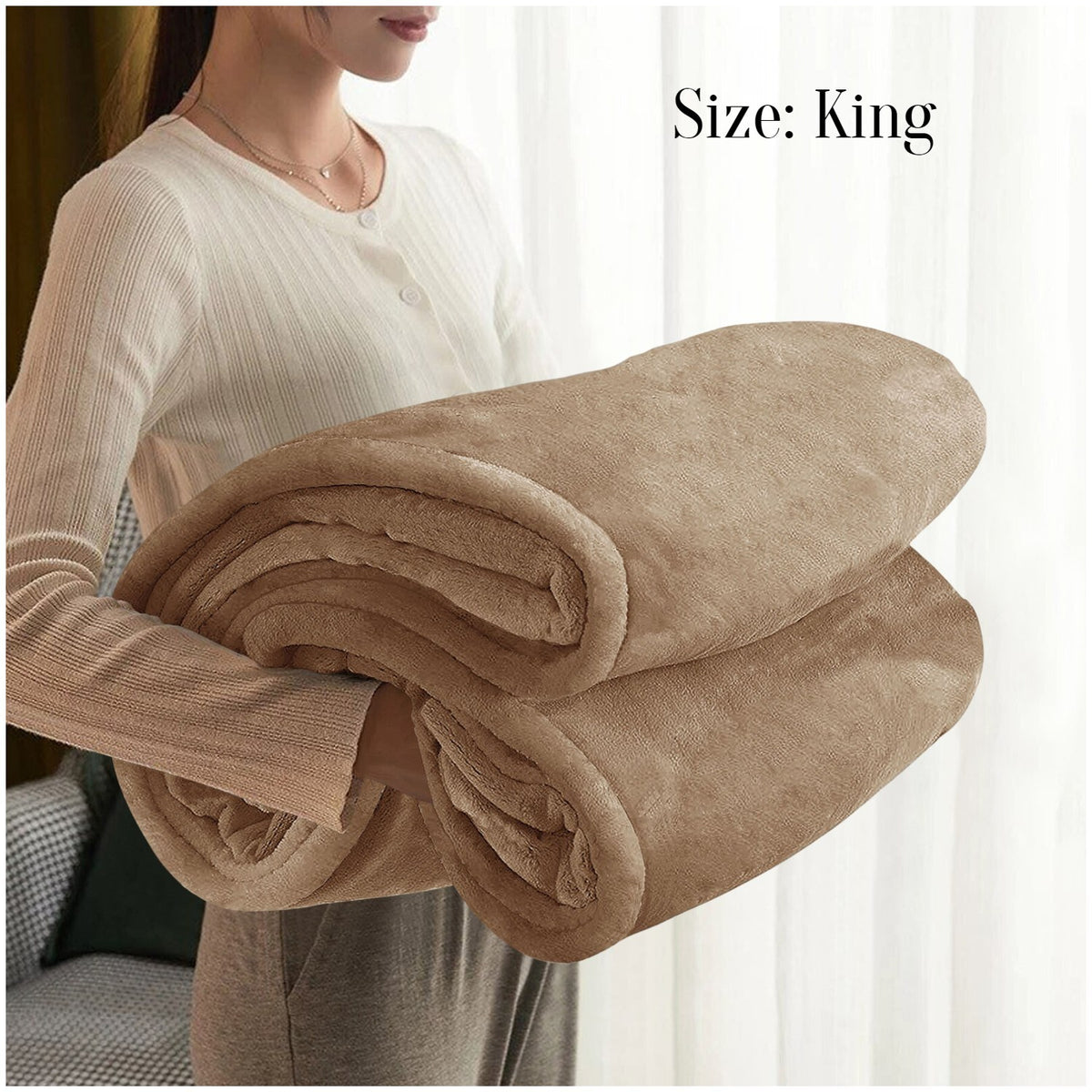 Large Faux Fur Fleece Throw Double & King | The Velvet Cloud