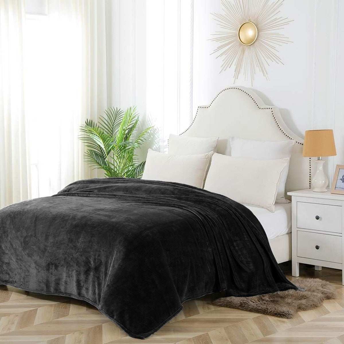 Reversible Faux Mink Fleece Throw Blanket | The Velvet Cloud
