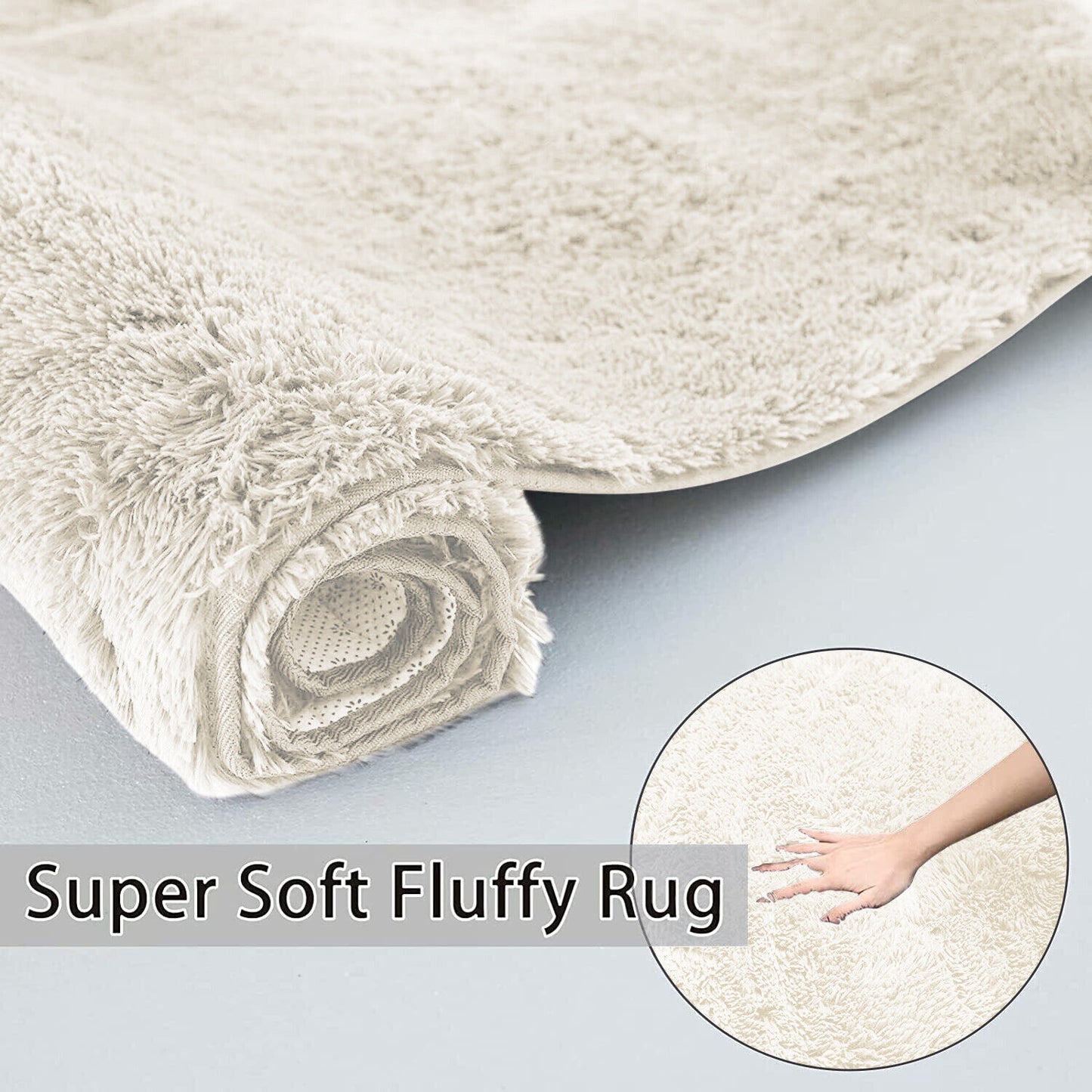 Plush Shaggy Anti-Slip Area Rug | The Grounding Cloud