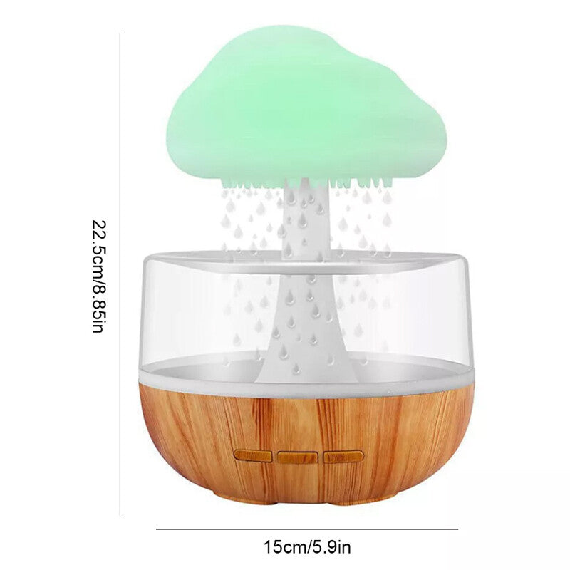 Mini Rain Cloud Air Humidifier Aroma Diffuser 7 Color Night Light | The Rainfall Mist