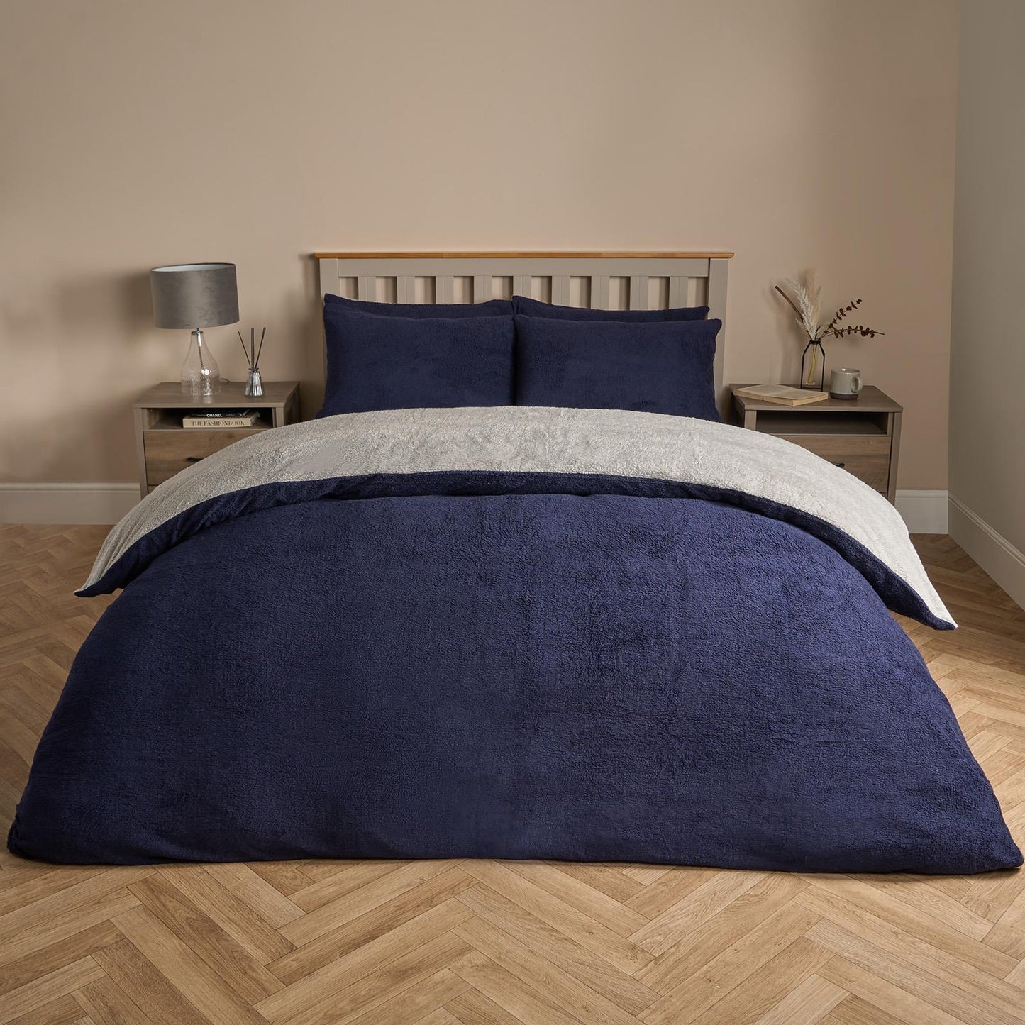 Reversible Teddy Fleece Duvet Cover with Pillowcase Bedding Set | The Bed Burrito 