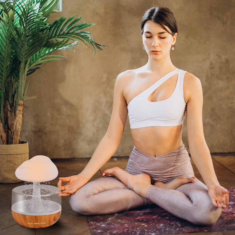 Mini Rain Cloud Air Humidifier Aroma Diffuser 7 Color Night Light | The Rainfall Mist