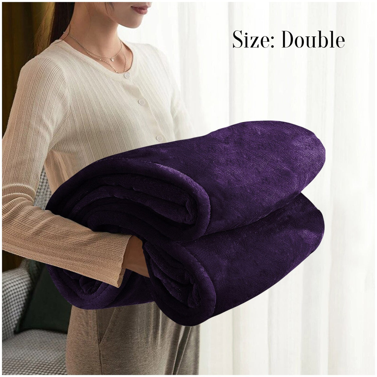 Large Faux Fur Fleece Throw Double & King | The Velvet Cloud