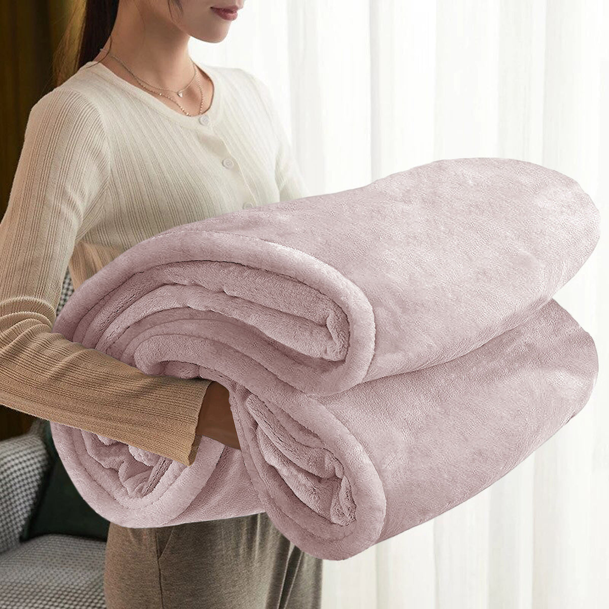 Large Faux Fur Fleece Throw Double & King | The Velvet Cloud