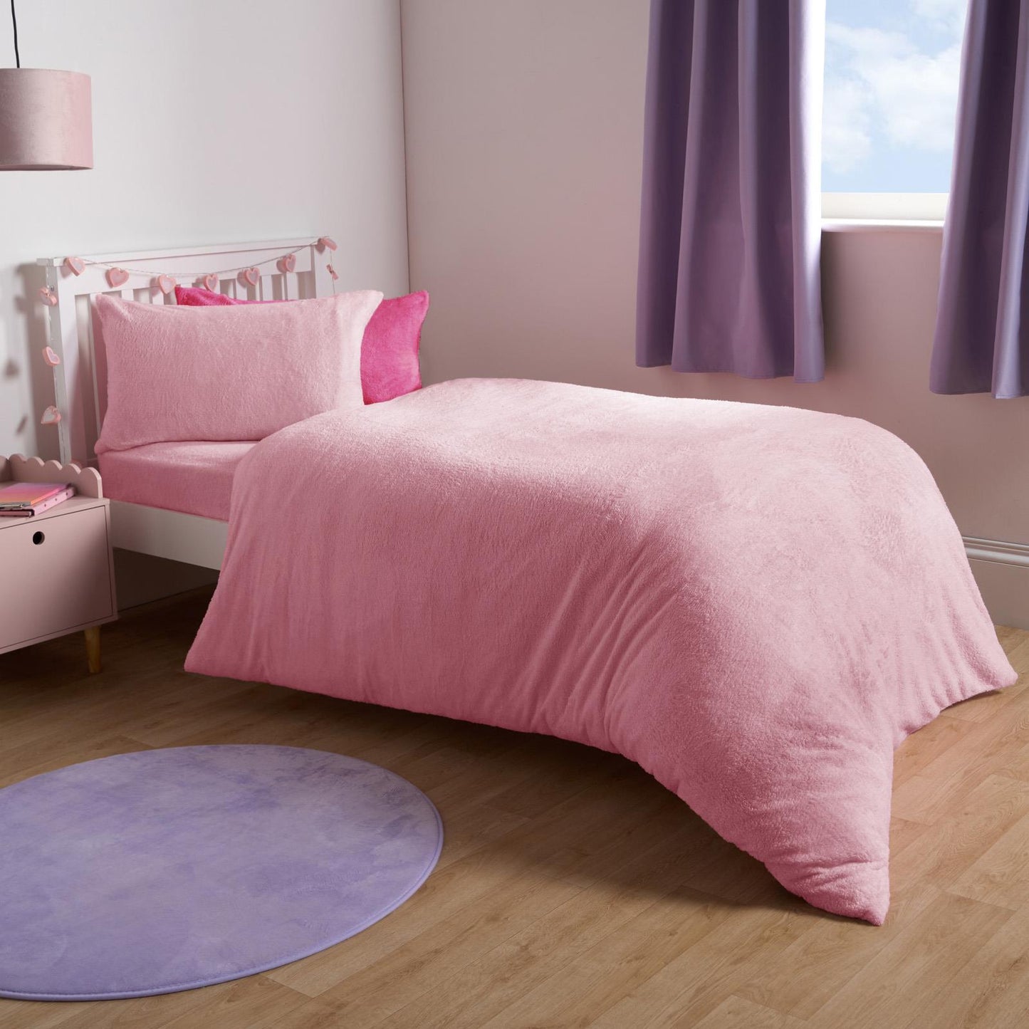 Reversible Teddy Fleece Duvet Cover with Pillowcase Bedding Set | The Bed Burrito 