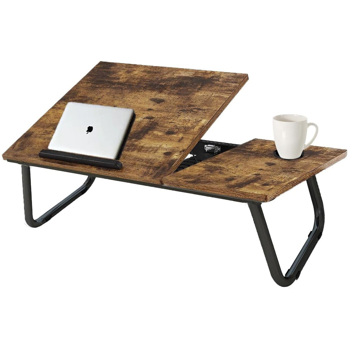 Foldable Laptop Bed Tray with Cup Holder | The Nomad Perch