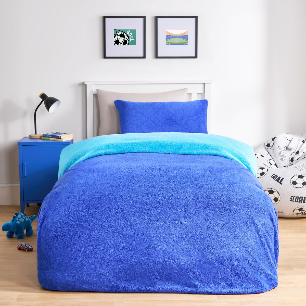 Reversible Teddy Fleece Duvet Cover with Pillowcase Bedding Set | The Bed Burrito 