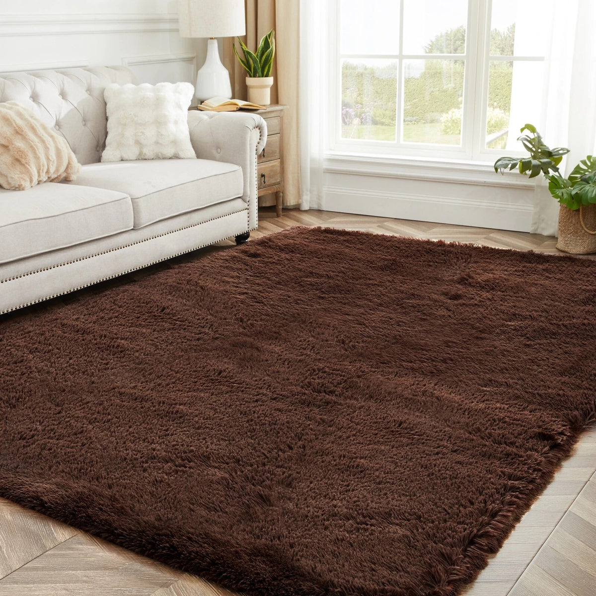 Plush Shaggy Anti-Slip Area Rug | The Grounding Cloud