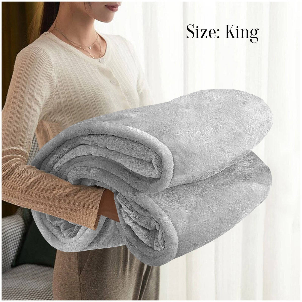 Large Faux Fur Fleece Throw Double & King | The Velvet Cloud