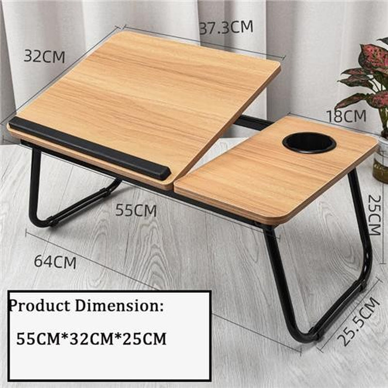Foldable Laptop Bed Tray with Cup Holder | The Nomad Perch