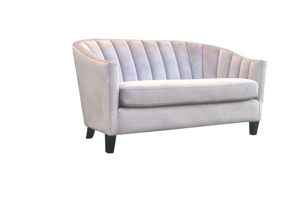 Pink Velvet Tub Chair 2-Seater | The Blush Silhouette
