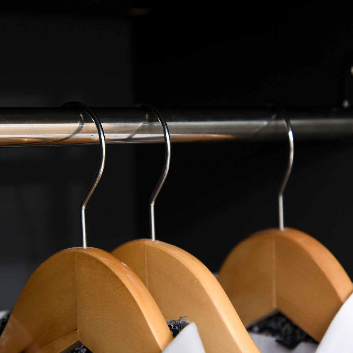 Modern Wardrobe Cabinet with Shelf, Hanging Rod and 2 Drawers | The Nordic Armoire