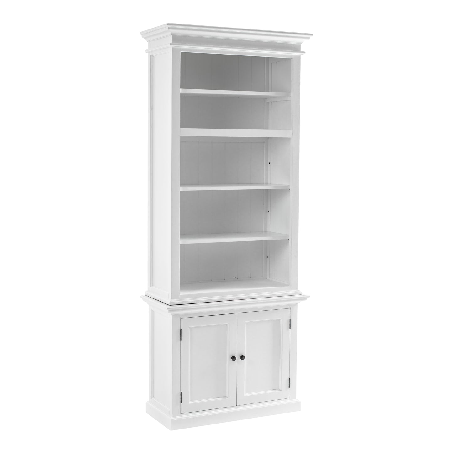 Single-Bay Hutch Storage Unit White Mahogany