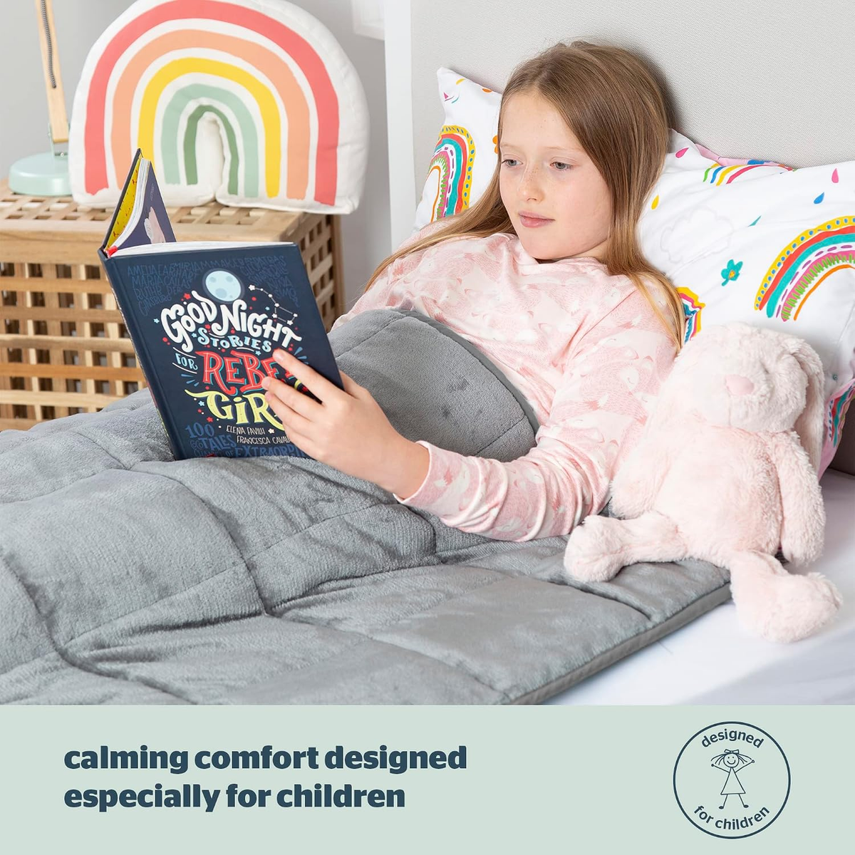 Sleepnight Kids Weighted Blanket 3kg Grey | The Gentle Cover