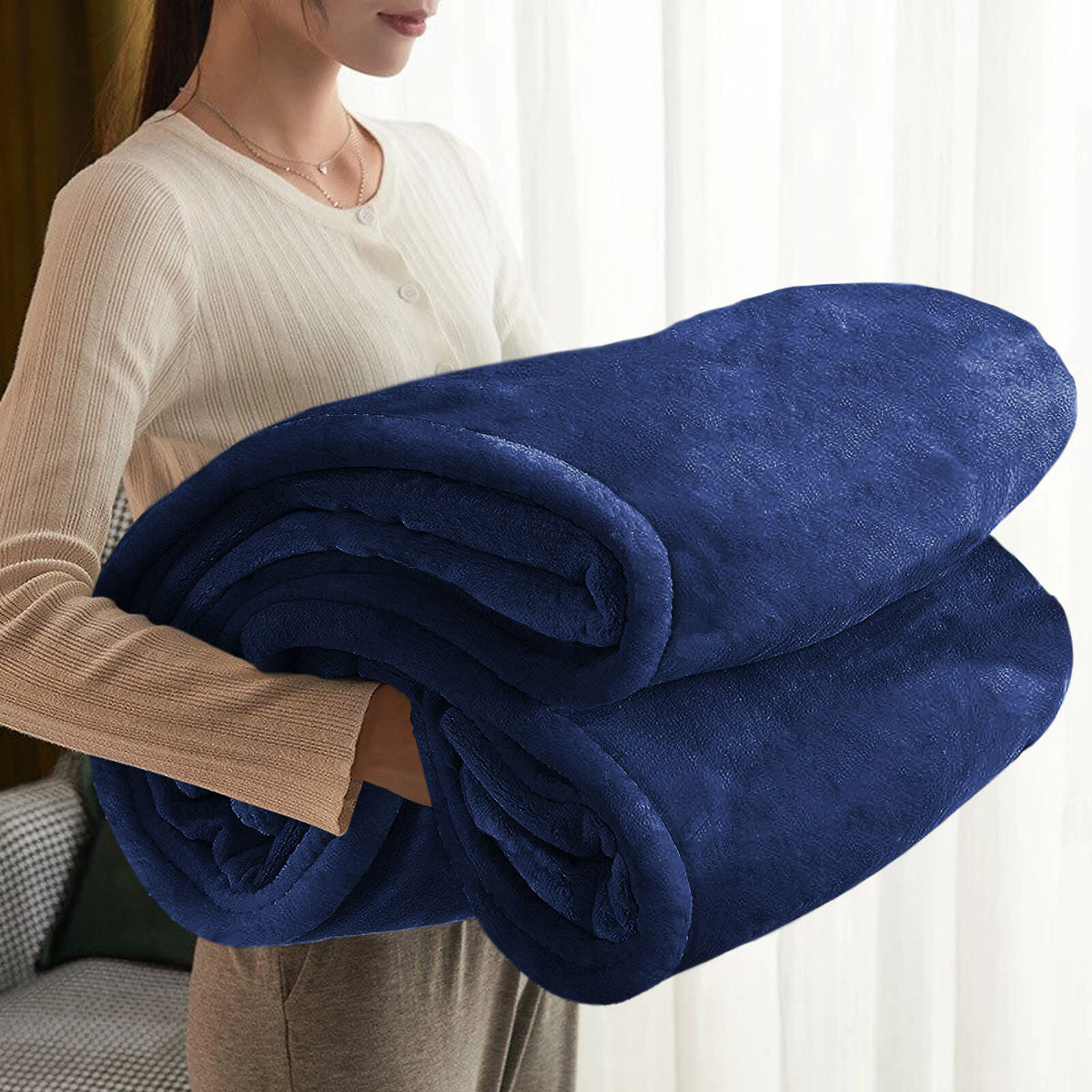 Large Faux Fur Fleece Throw Double & King | The Velvet Cloud