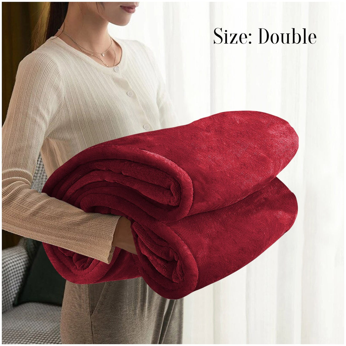 Large Faux Fur Fleece Throw Double & King | The Velvet Cloud