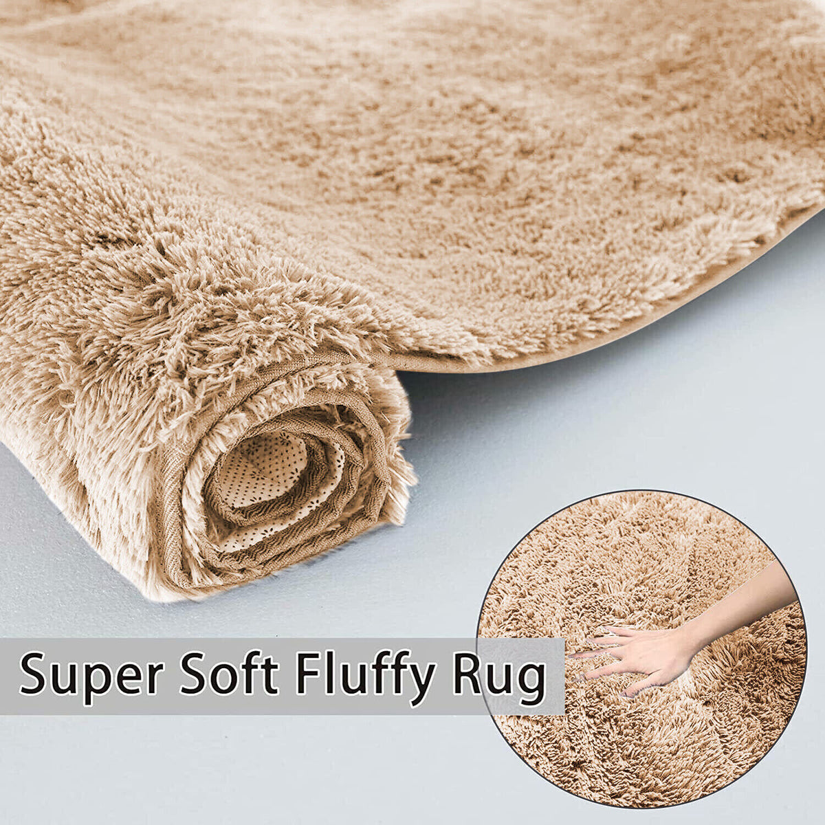 Plush Shaggy Anti-Slip Area Rug | The Grounding Cloud
