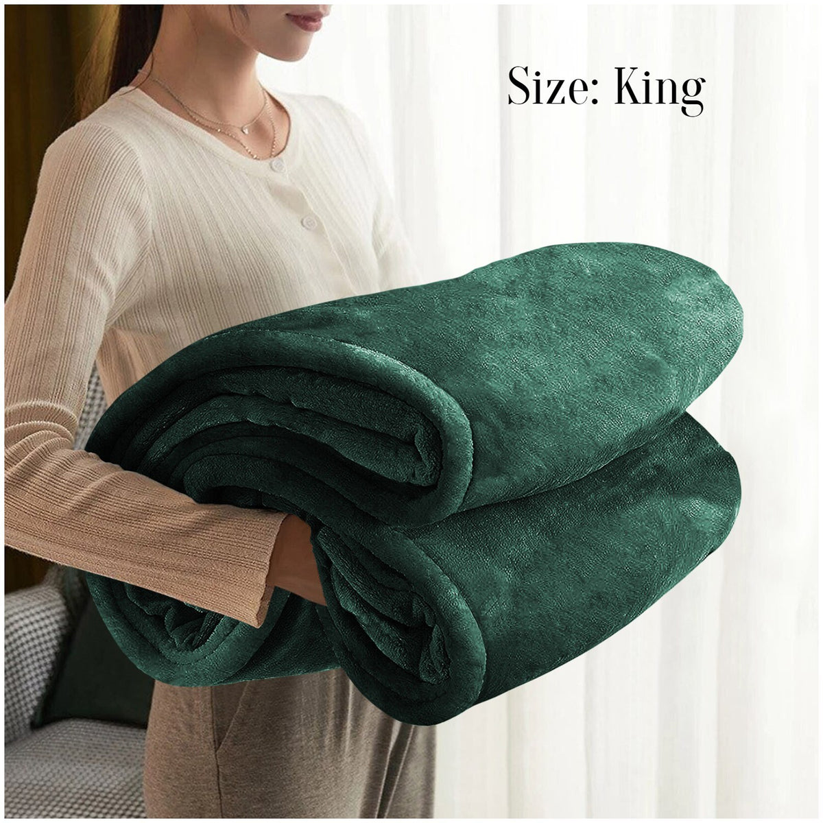 Large Faux Fur Fleece Throw Double & King | The Velvet Cloud