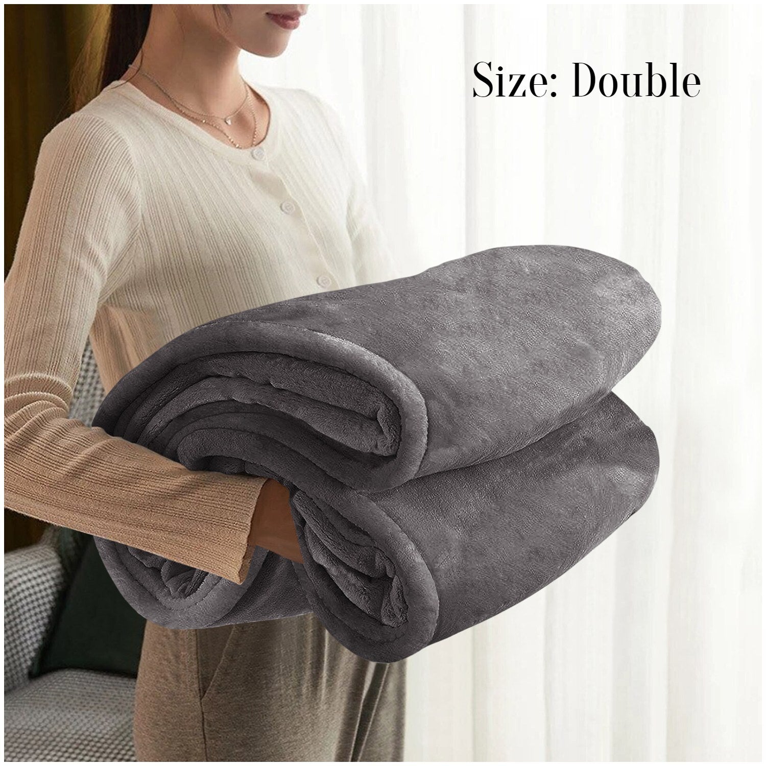 Large Faux Fur Fleece Throw Double & King | The Velvet Cloud