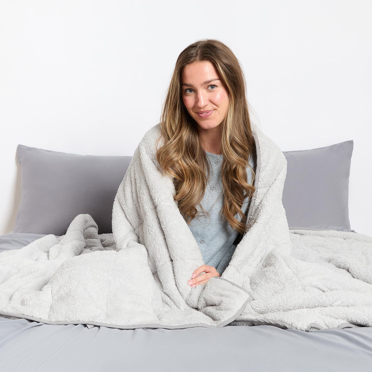 Teddy Fleece Sensory Sleep Therapy Anxiety Throw  | The Weighted Blanket
