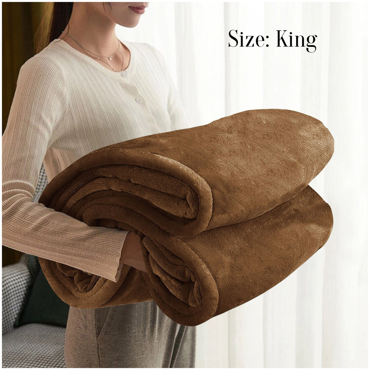 Large Faux Fur Fleece Throw Double & King | The Velvet Cloud