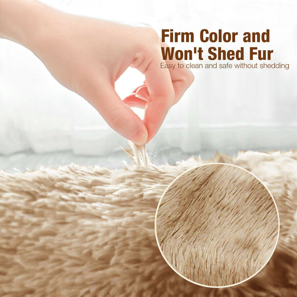 Plush Shaggy Anti-Slip Area Rug | The Grounding Cloud