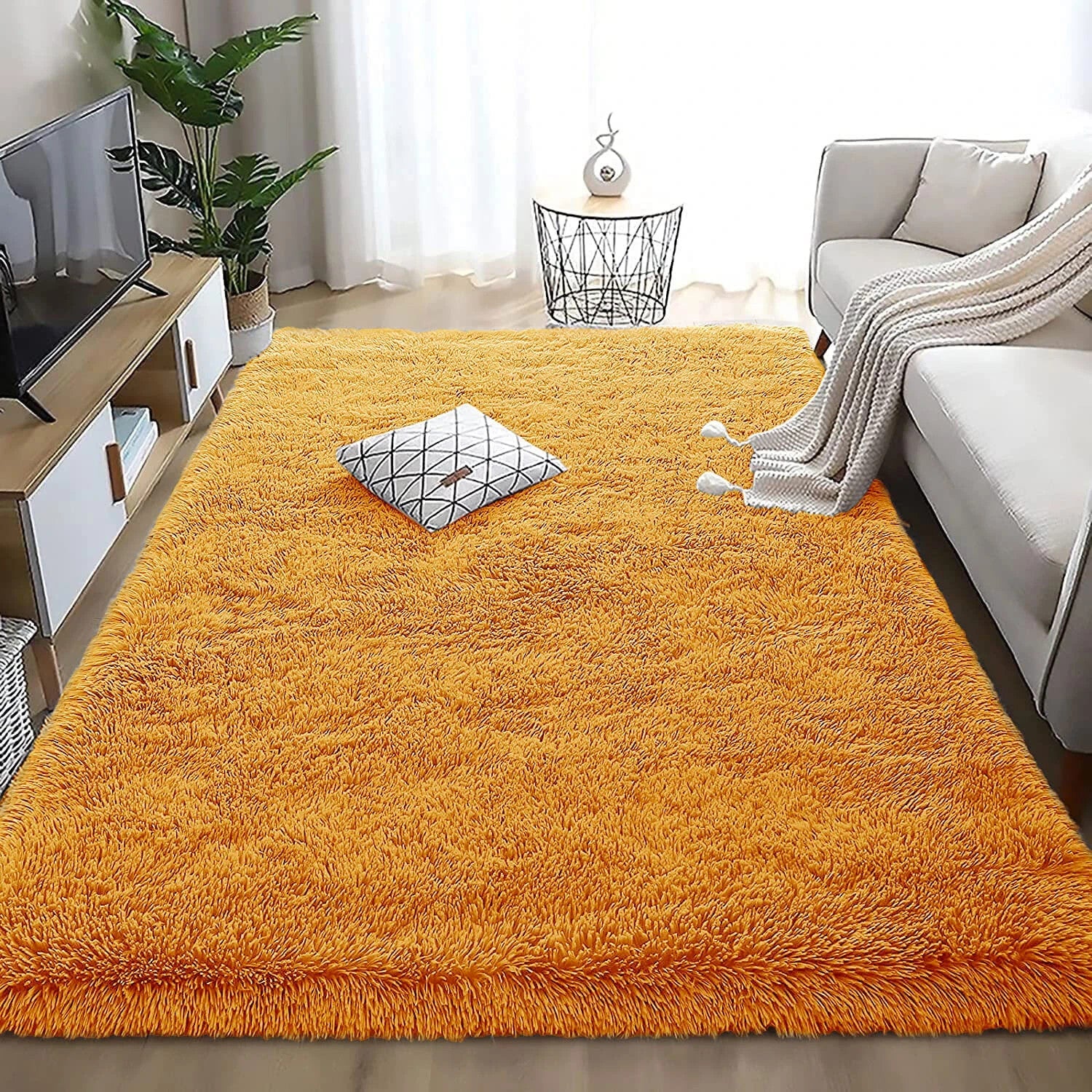 Plush Shaggy Anti-Slip Area Rug | The Grounding Cloud