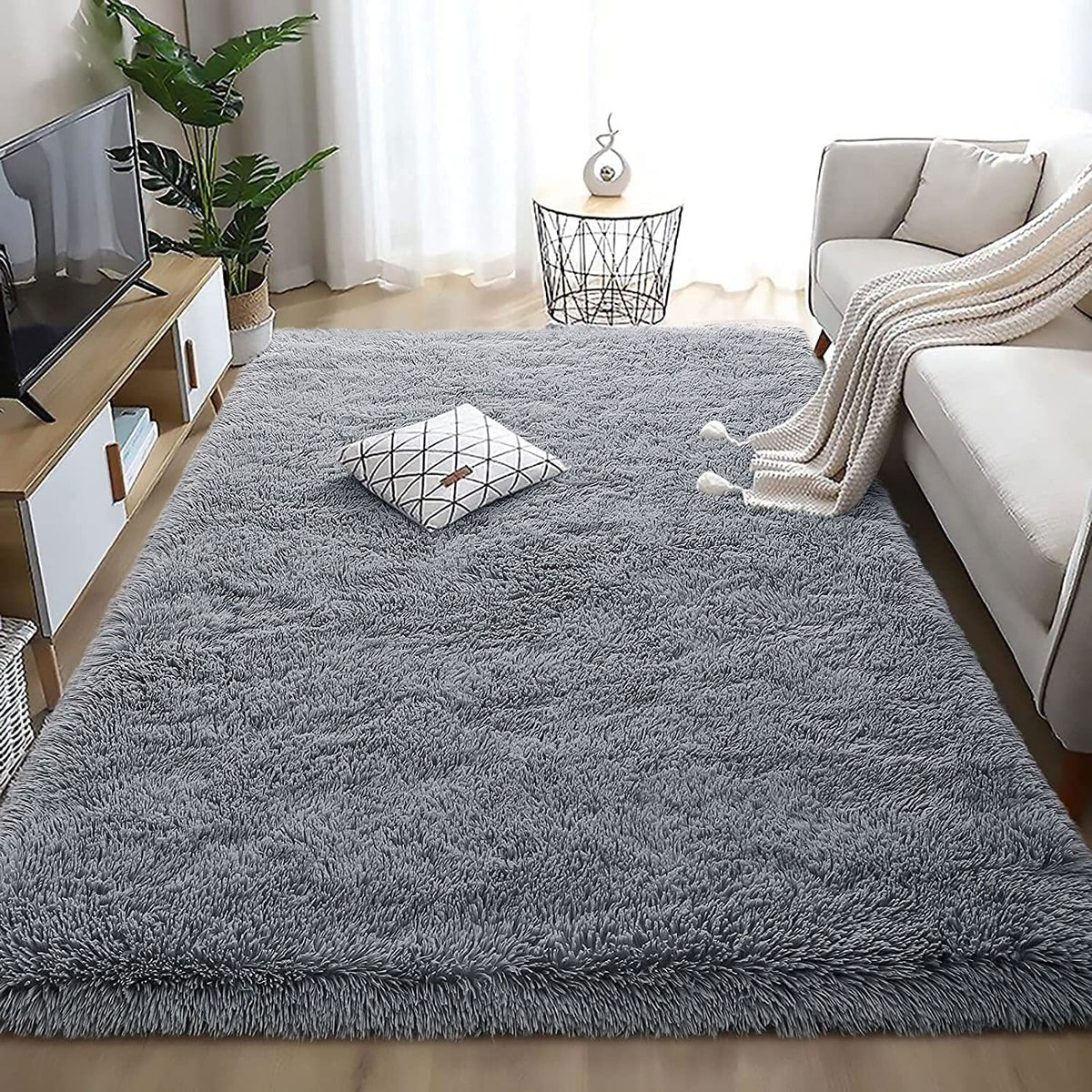 Plush Shaggy Anti-Slip Area Rug | The Grounding Cloud