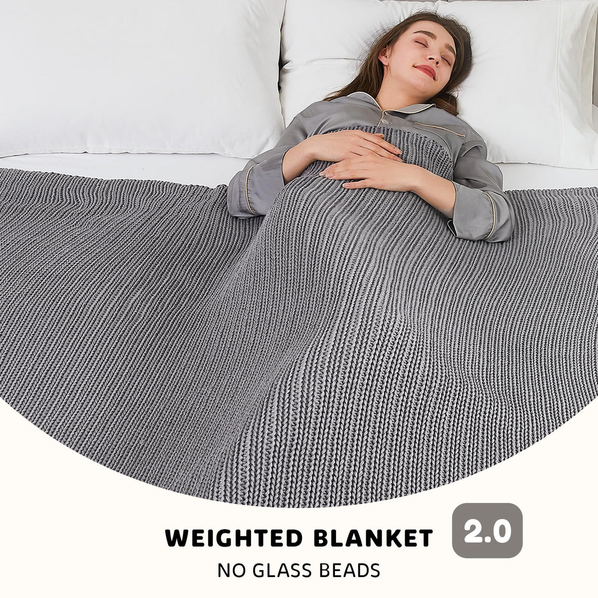Knitted Weighted Blanket Cooling Chunky Heavy Throw | The Grounding Cocoon