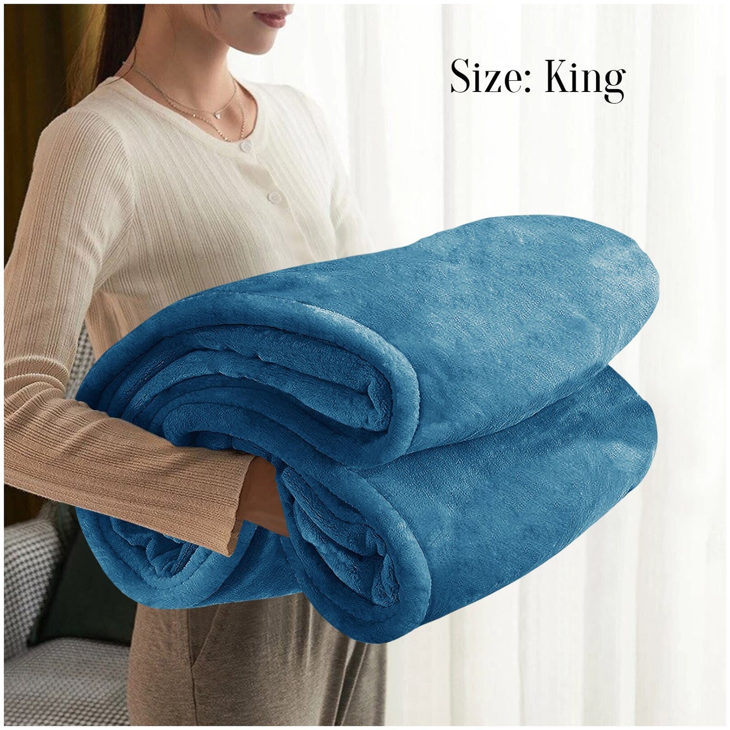 Large Faux Fur Fleece Throw Double & King | The Velvet Cloud