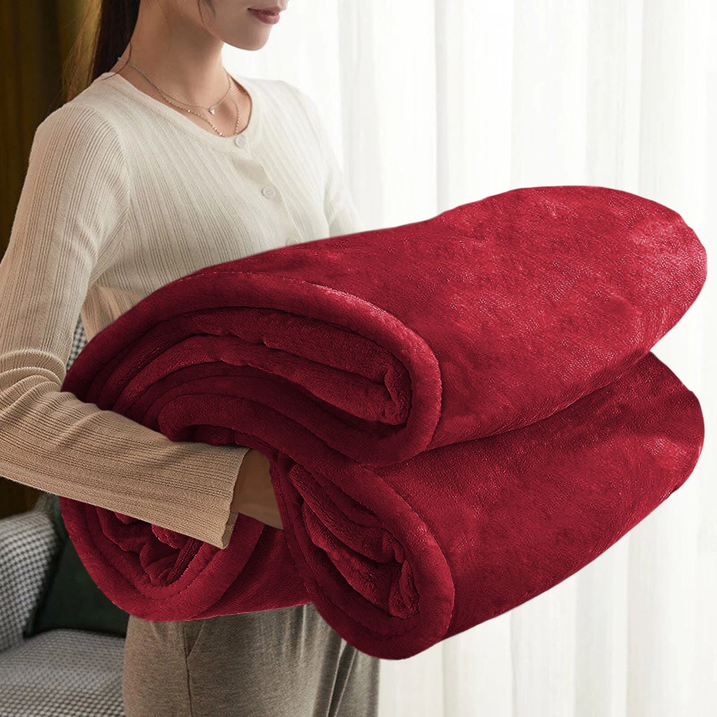 Large Faux Fur Fleece Throw Double & King | The Velvet Cloud