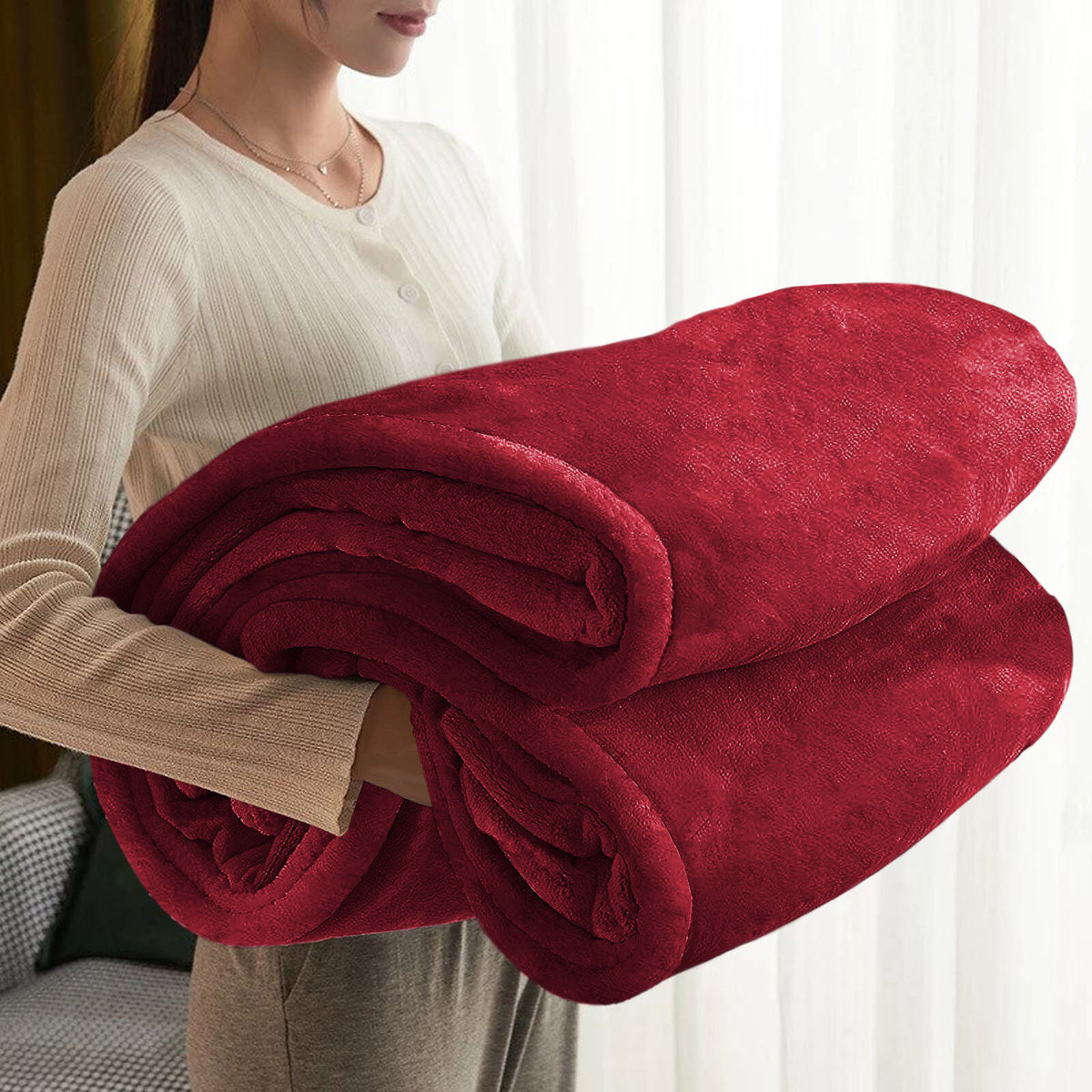 Large Faux Fur Fleece Throw Double & King | The Velvet Cloud