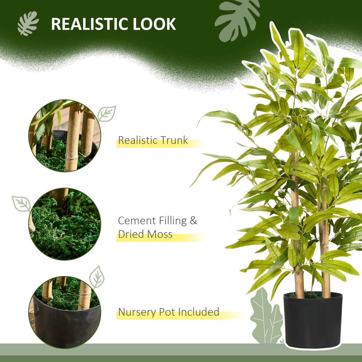 Tabletop Artificial Potted Bamboo Plant | The Zen Stalk
