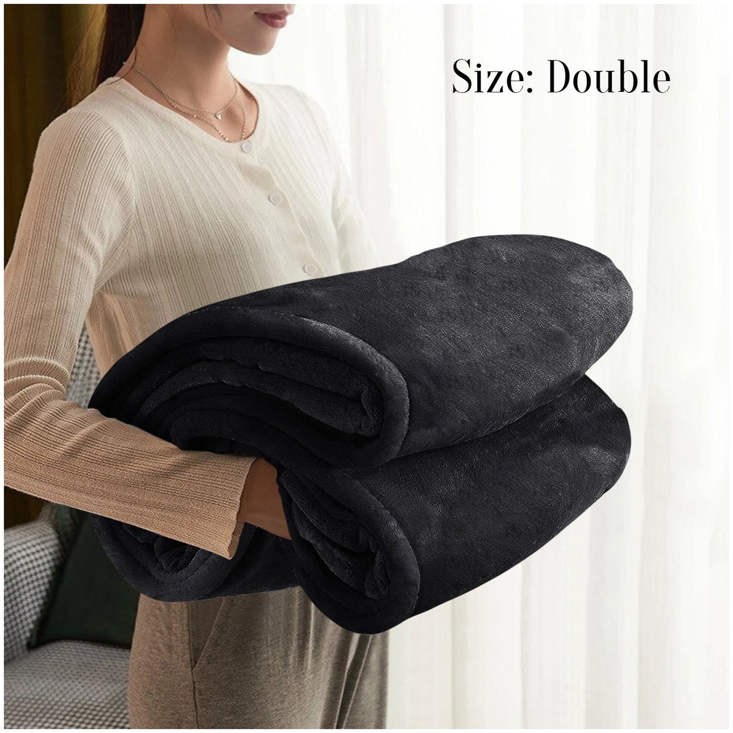 Large Faux Fur Fleece Throw Double & King | The Velvet Cloud