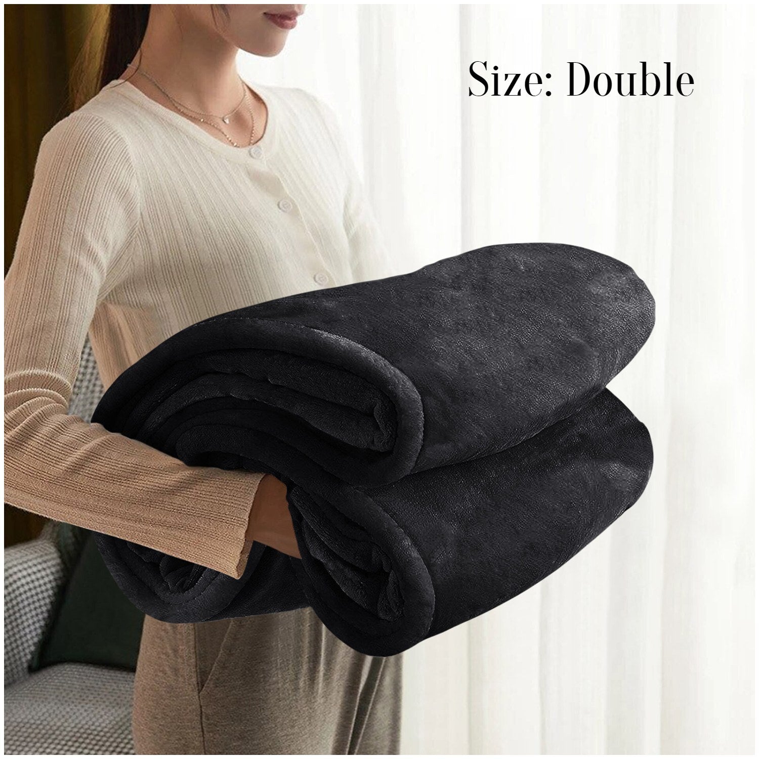 Large Faux Fur Fleece Throw Double & King | The Velvet Cloud