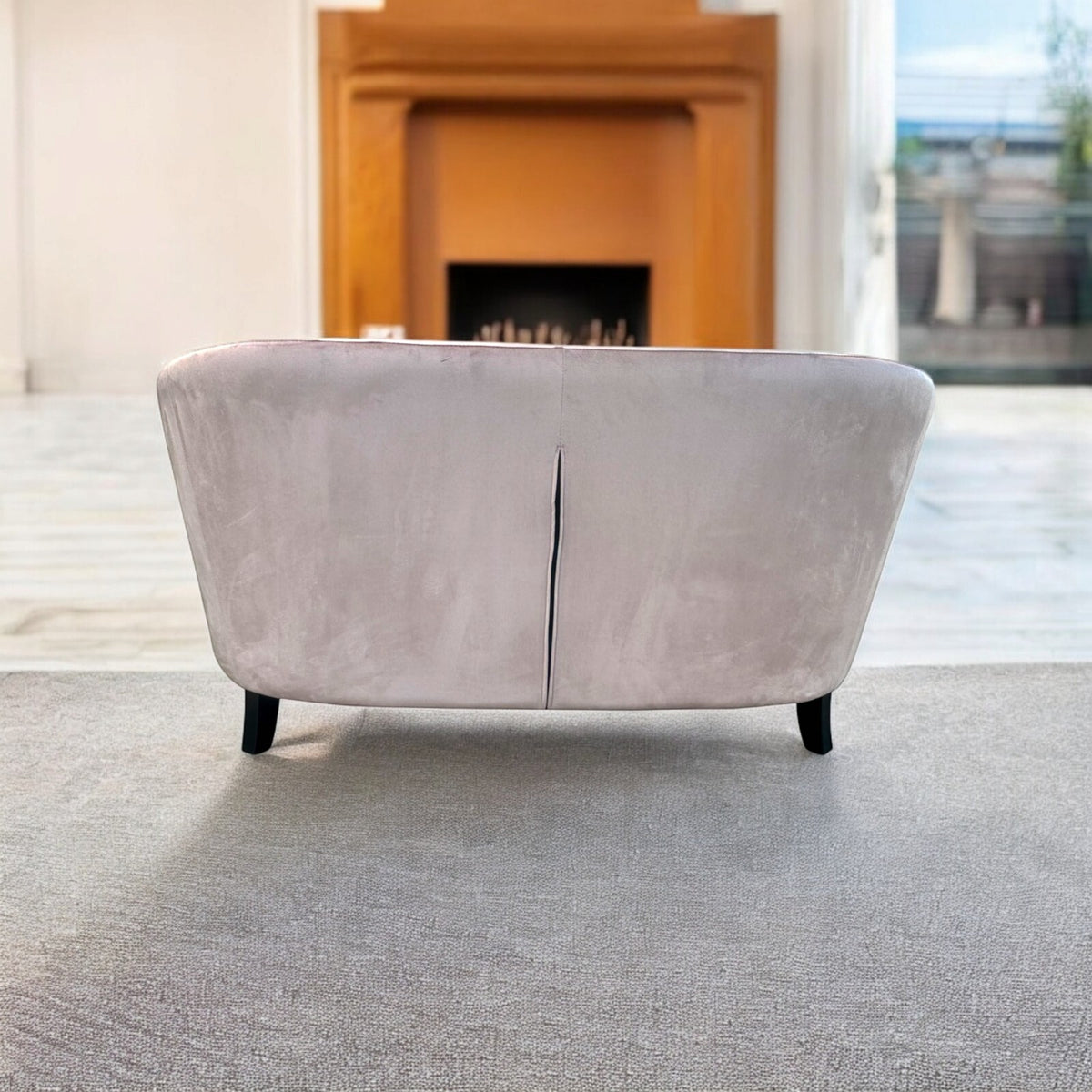 Pink Velvet Tub Chair 2-Seater | The Blush Silhouette