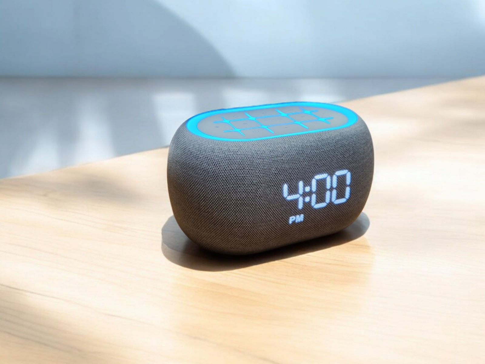White Noise Bedside Alarm Clock Night Light Bluetooth Speaker | The Rhythm Glow