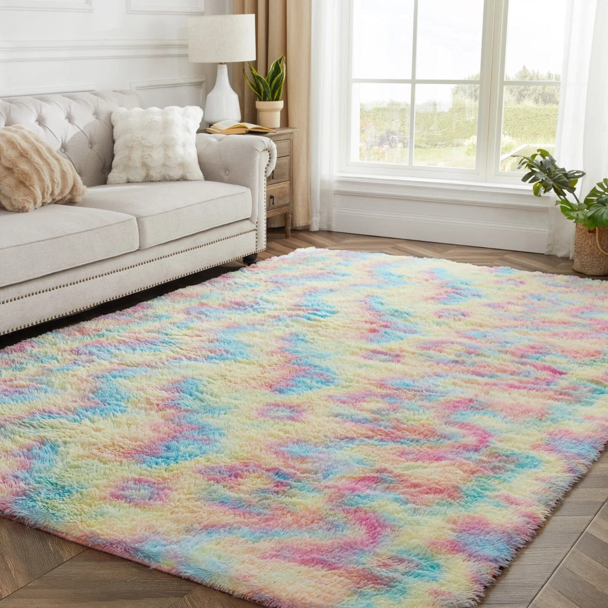 Plush Shaggy Anti-Slip Area Rug | The Grounding Cloud