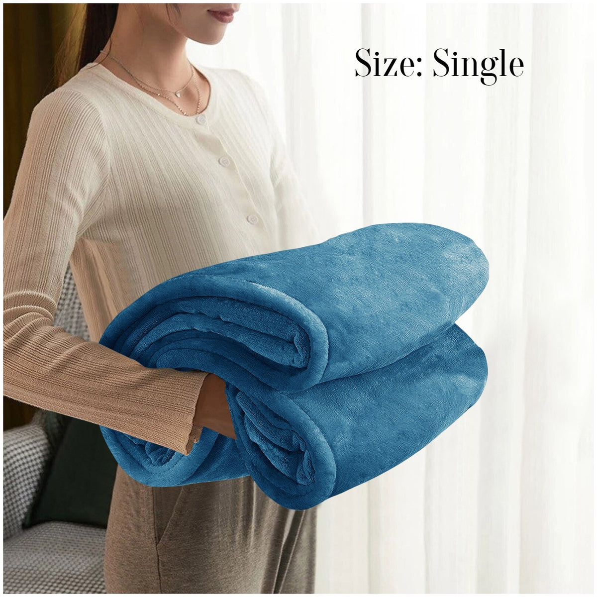 Large Faux Fur Fleece Throw Double & King | The Velvet Cloud