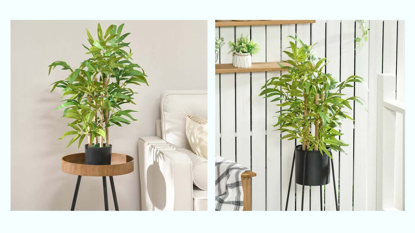 Tabletop Artificial Potted Bamboo Plant | The Zen Stalk