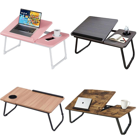 Foldable Laptop Bed Tray with Cup Holder | The Nomad Perch