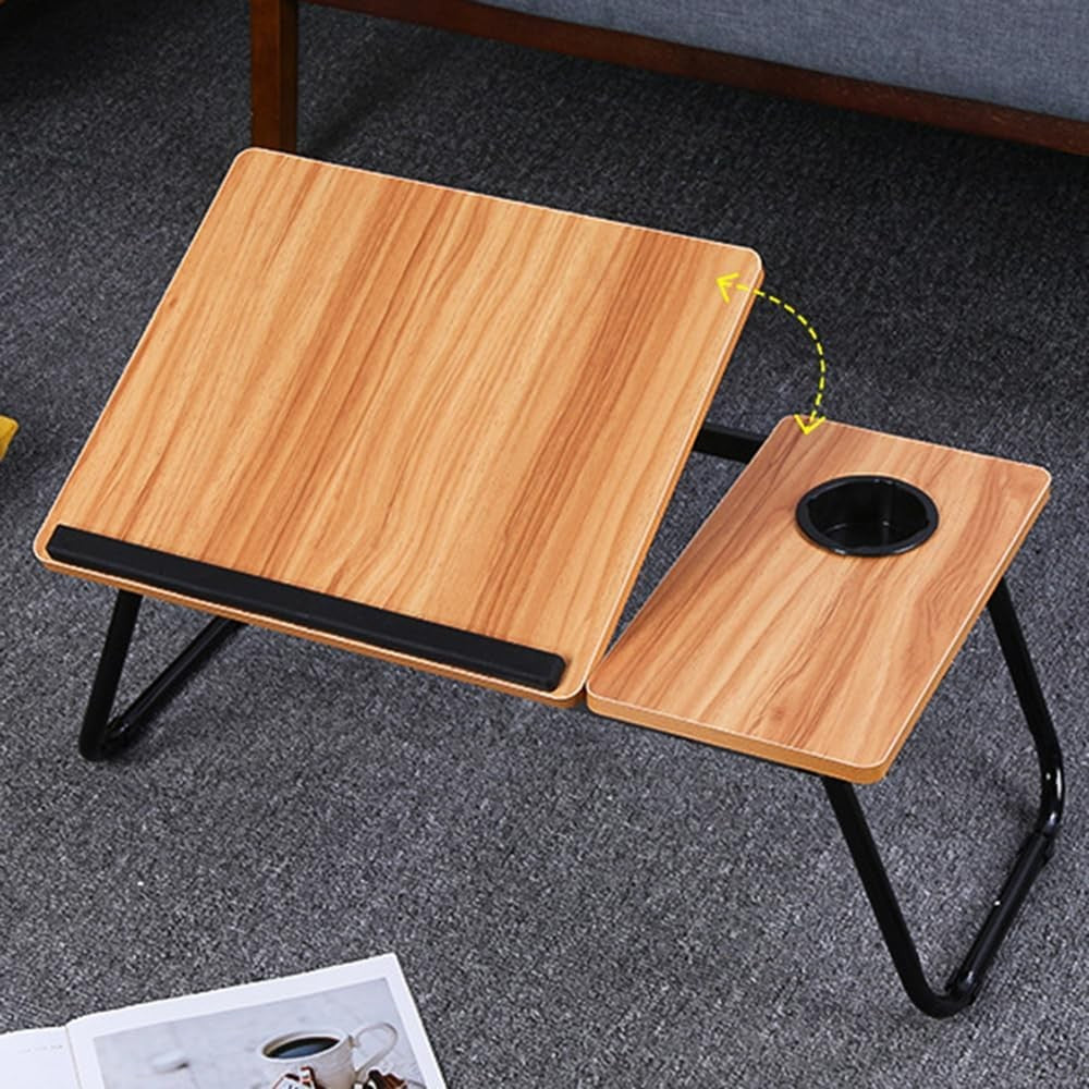 Foldable Laptop Bed Tray with Cup Holder | The Nomad Perch