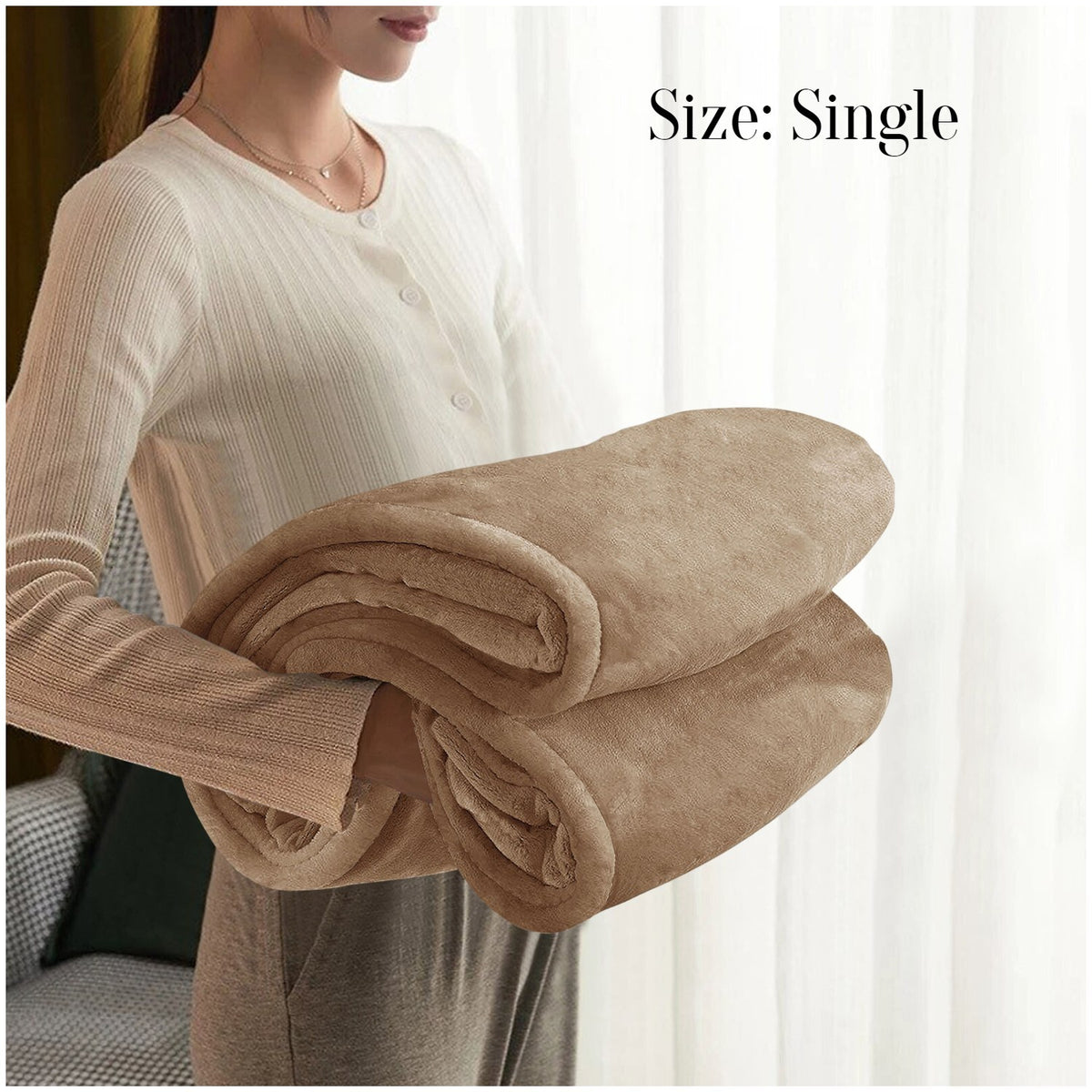 Large Faux Fur Fleece Throw Double & King | The Velvet Cloud