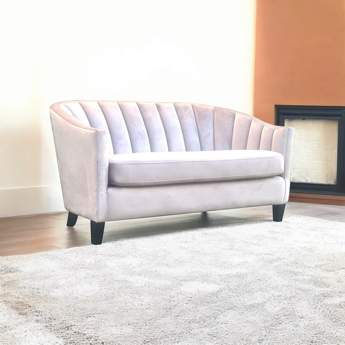 Pink Velvet Tub Chair 2-Seater | The Blush Silhouette