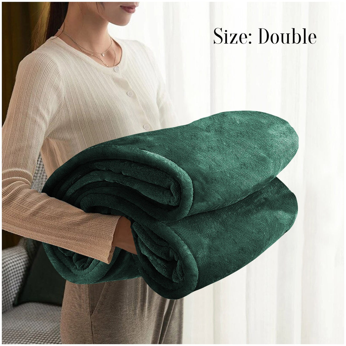 Large Faux Fur Fleece Throw Double & King | The Velvet Cloud
